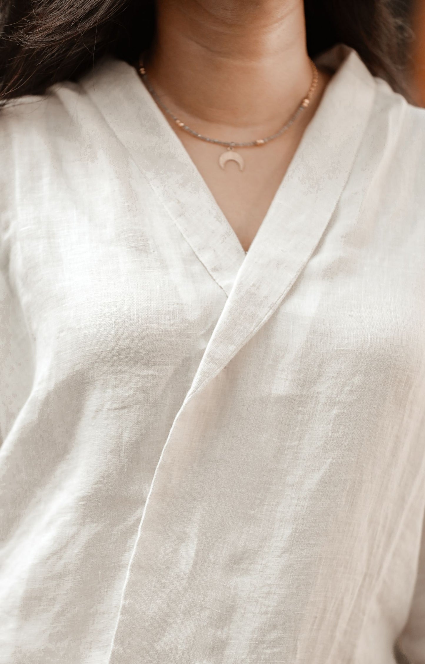 BACK TIE WRAP BLOUSE