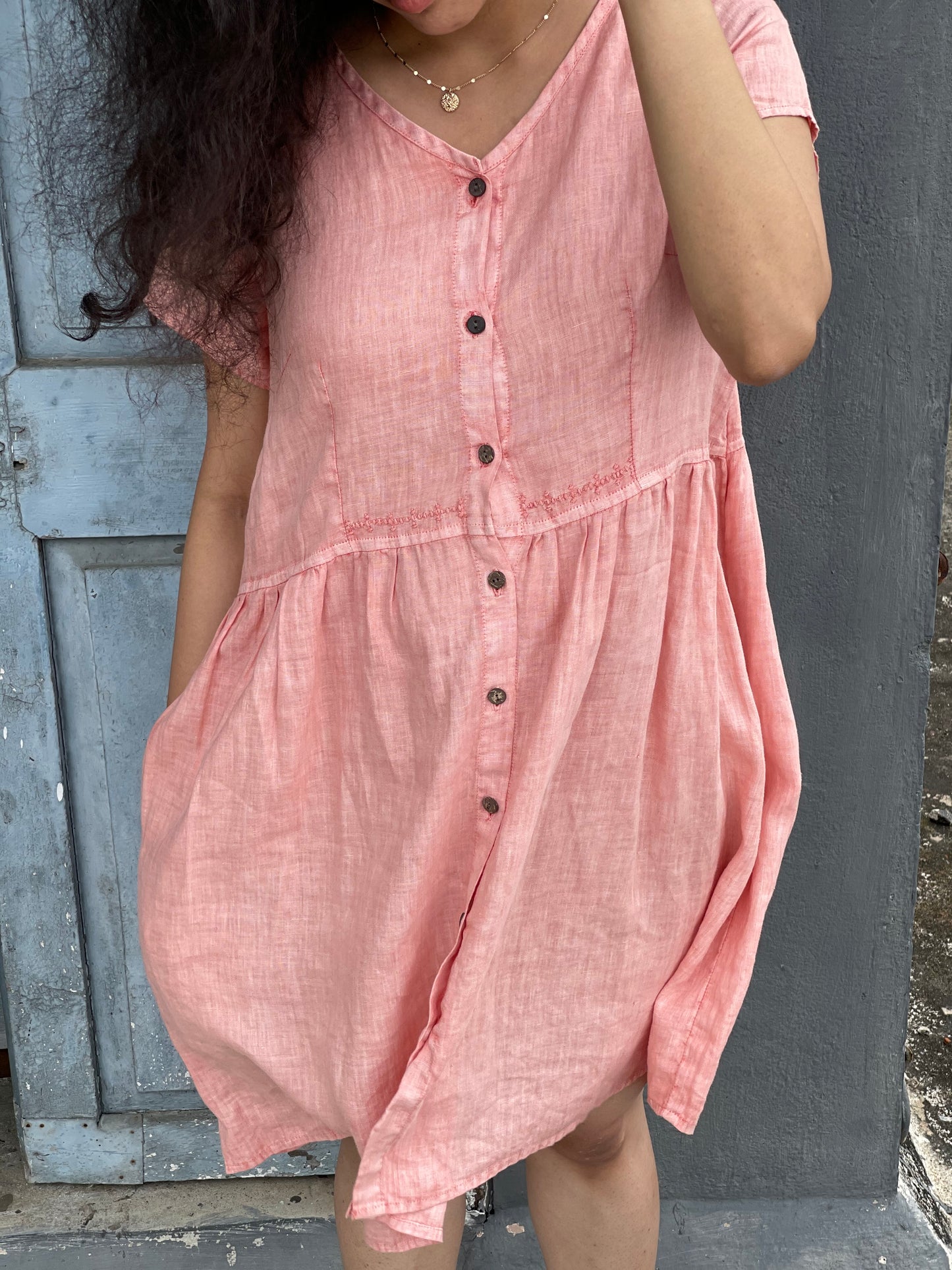 FRONT OPEN DRESS