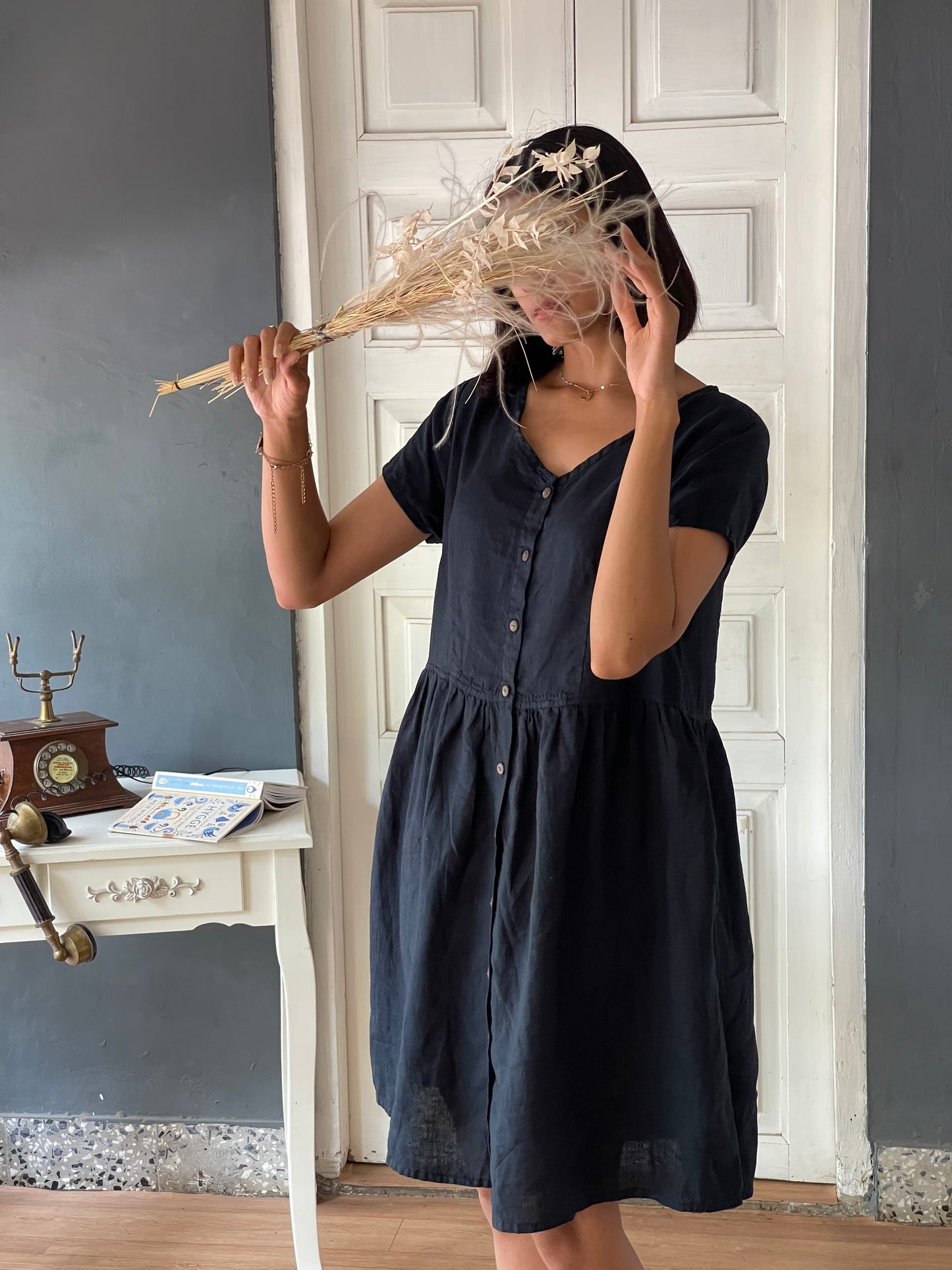 FRONT OPEN DRESS