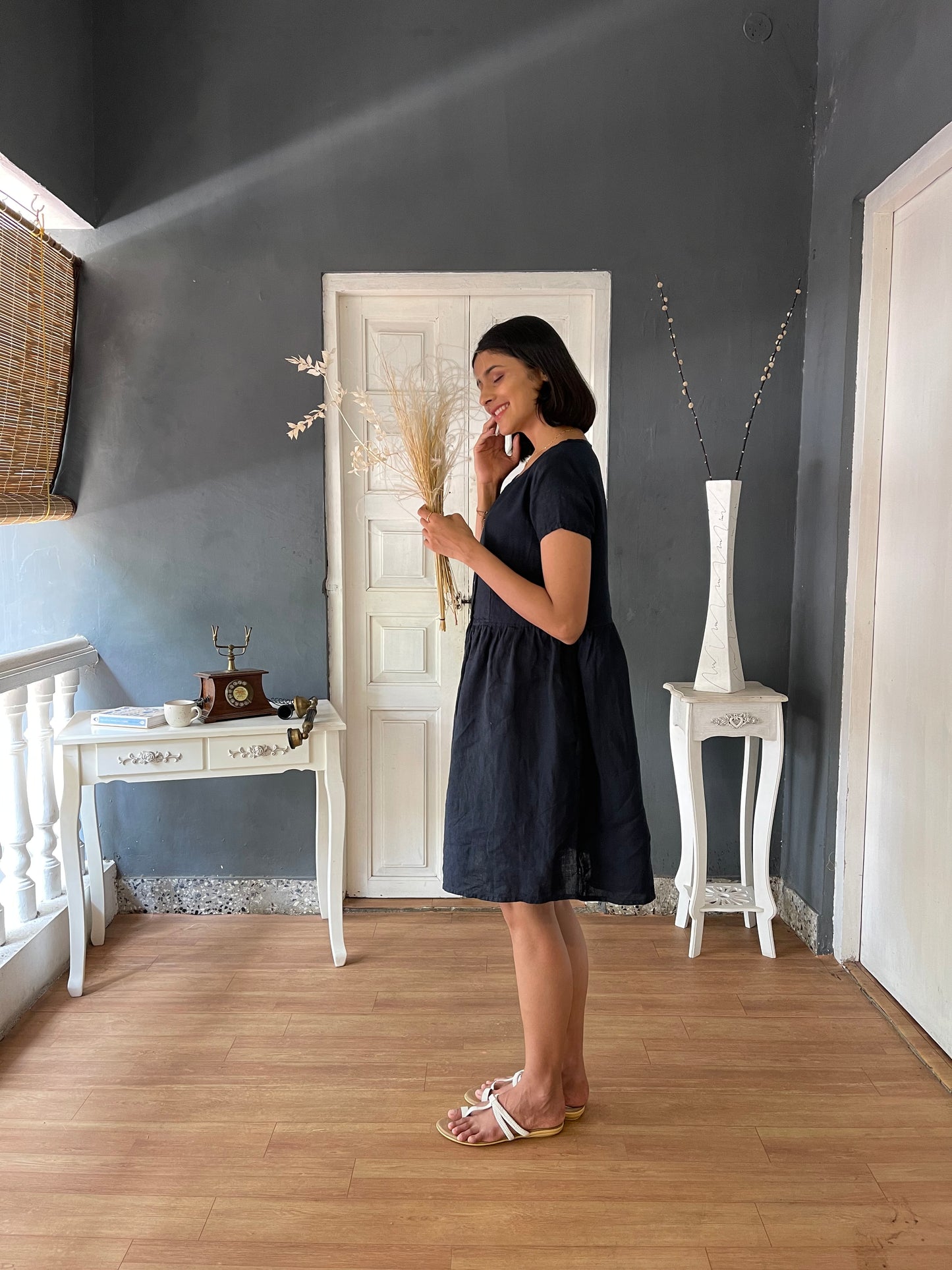 FRONT OPEN DRESS