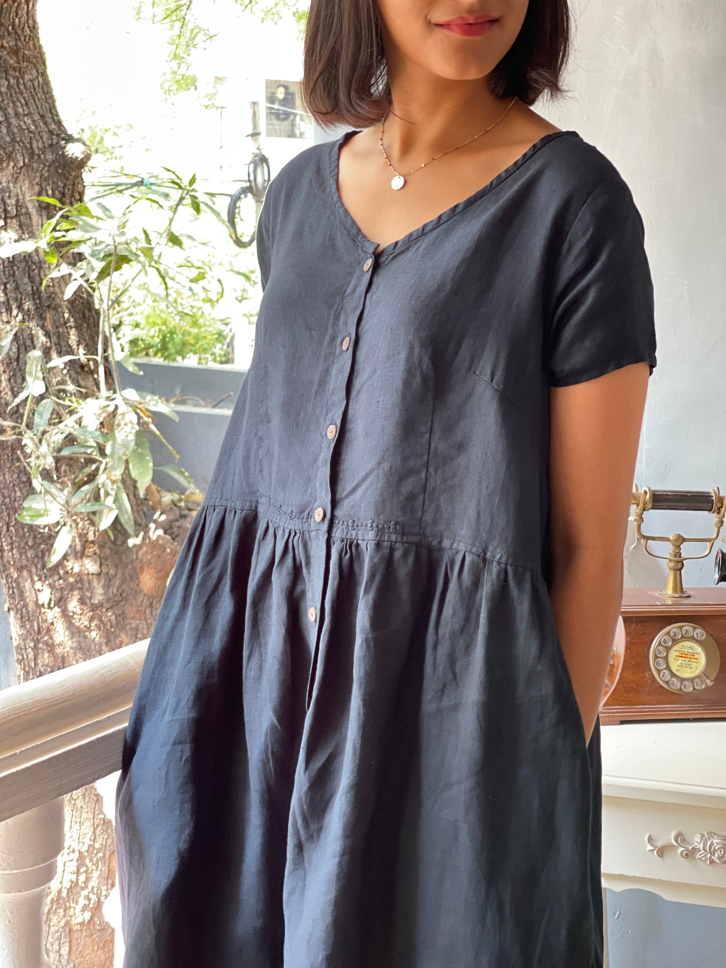 FRONT OPEN DRESS